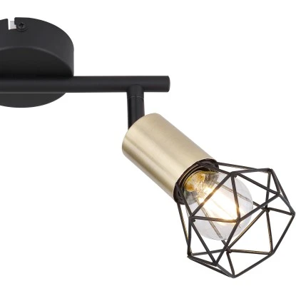 Globo Spots 2er Xara I Altmessing 5 Globo Spots 2er Xara I Altmessing – Bild 5