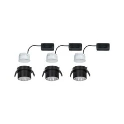 Paulmann LED Einbauleuchten-Set Gil Coin 3StepDim Rd Starr 3x6W Schwarz Matt/Eisen Alu -Globo Deutschland Verkaufsgeschäft 528196 2425 13