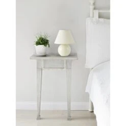 Tischleuchte Keramik Beige