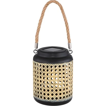 Globo LED-Solaraußenleuchte Laterne In Bambusoptik Zum Hängen Oder Stellen 5 Globo LED-Solaraußenleuchte Laterne In Bambusoptik Zum Hängen Oder Stellen – Bild 5