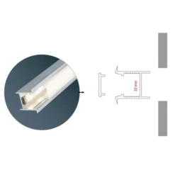 Paulmann Deep Profil Mit Diffusor 2 M Alu Eloxiert -Globo Deutschland Verkaufsgeschäft 574433 2425 09