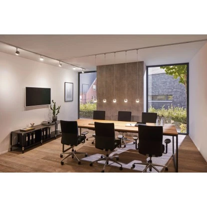 Paulmann Schienensystem Seilabhängung Max. 2m Alu Gebürstet 2 Paulmann Schienensystem Seilabhängung Max. 2m Alu Gebürstet – Bild 2