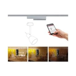 Paulmann Smart Home Zigbee URail Spotadapter 0-50W Chrom Matt An/Aus/Dimmen -Globo Deutschland Verkaufsgeschäft 574471 2425 05