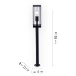 Paul Neuhaus Wegeleuchte Emil Anthrazit 80 Cm -Globo Deutschland Verkaufsgeschäft 585213 2426 VM 07