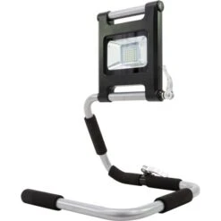 REV Ritter Akku-LED-Arbeitsleuchte Flex 18 W Flexibler Ständer Schwarz-Silber