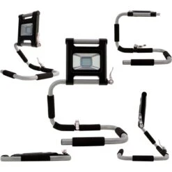 REV Ritter Akku-LED-Arbeitsleuchte Flex 18 W Flexibler Ständer Schwarz-Silber -Globo Deutschland Verkaufsgeschäft 590978 3501 07