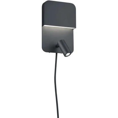 Trio LED Wandleuchte Luigi Schwarz Matt 200 Mm X 135 Mm X 110 Mm 1 Trio LED Wandleuchte Luigi Schwarz Matt 200 Mm X 135 Mm X 110 Mm