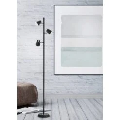 Trio LED Stehleuchte Narcos Schwarz Matt 1540 Mm X 280 Mm X 180 Mm -Globo Deutschland Verkaufsgeschäft 593487 2451 9