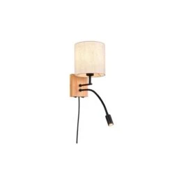 Trio LED-Wandleuchte Nilam 1-flammig Naturbelassen 18 Cm X 38 Cm
