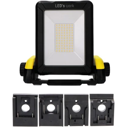LED-Akku-Arbeitsleuchte 20 W 2900 Lm 5000 K IP54 Baustellentauglich 2 LED-Akku-Arbeitsleuchte 20 W 2900 Lm 5000 K IP54 Baustellentauglich – Bild 2