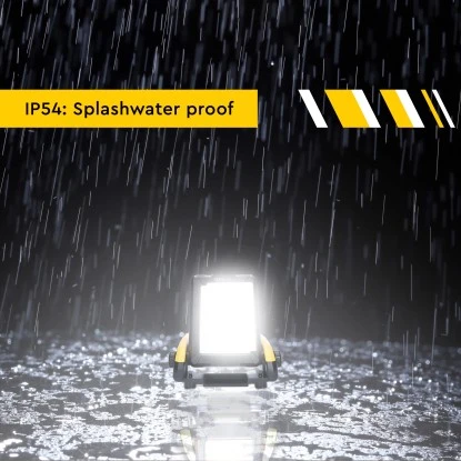 LED-Akku-Arbeitsleuchte 20 W 2900 Lm 5000 K IP54 Baustellentauglich 3 LED-Akku-Arbeitsleuchte 20 W 2900 Lm 5000 K IP54 Baustellentauglich – Bild 3