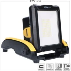 LED-Akku-Arbeitsleuchte 20 W 2900 Lm 5000 K IP54 Baustellentauglich 17 LED-Akku-Arbeitsleuchte 20 W 2900 Lm 5000 K IP54 Baustellentauglich -Globo Deutschland Verkaufsgeschäft 692674 11020200 05