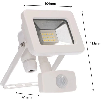 LED-Strahler 4000 K IP44 Sensor Sanan LED 10 W 1100 Lm Weiß 7 LED-Strahler 4000 K IP44 Sensor Sanan LED 10 W 1100 Lm Weiß – Bild 7