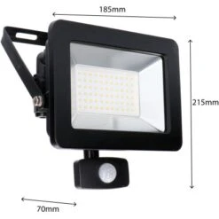 LED-Strahler 4000 K IP44 Sensor Sanan LED 50 W 5500 Lm Schwarz 16 LED-Strahler 4000 K IP44 Sensor Sanan LED 50 W 5500 Lm Schwarz -Globo Deutschland Verkaufsgeschäft 692819 11020200 06