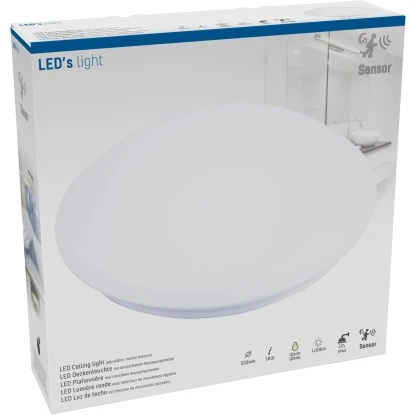 Deckenleuchte 16,8 W 1100 Lm 3000 K IP44 Ø 32,8 Cm Mit Sensor 3 Deckenleuchte 16,8 W 1100 Lm 3000 K IP44 Ø 32,8 Cm Mit Sensor – Bild 3
