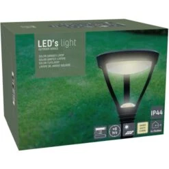 Solarleuchte Lima Mit Erdspieß 4 Lm 3000 K IP44 Schwarz -Globo Deutschland Verkaufsgeschäft 693192 11020200 04