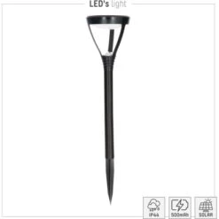 Solarleuchte Lima Mit Erdspieß 4 Lm 3000 K IP44 Schwarz -Globo Deutschland Verkaufsgeschäft 693192 11020200 05