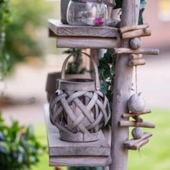 Laterne Mit Solarkerze Durban 2 Lm 2000 K IP44 Sensor Grau -Globo Deutschland Verkaufsgeschäft 693209 11020200 05