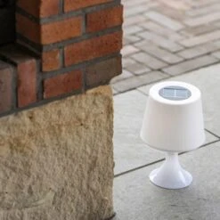 Solar-Tischleuchte Melbourne 5 Lm 3600 K IP44 Sensor Weiß -Globo Deutschland Verkaufsgeschäft 693226 11020200 05