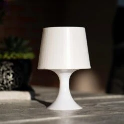 Solar-Tischleuchte Melbourne 5 Lm 3600 K IP44 Sensor Weiß -Globo Deutschland Verkaufsgeschäft 693226 11020200 07