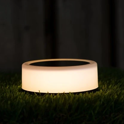 Solarleuchte Sydney Mit Erdspieß 1 Lm 2700 K + RGB IP44 Sensor Weiß 3 Solarleuchte Sydney Mit Erdspieß 1 Lm 2700 K + RGB IP44 Sensor Weiß – Bild 3