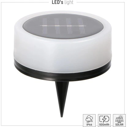 Solarleuchte Sydney Mit Erdspieß 1 Lm 2700 K + RGB IP44 Sensor Weiß 10 Solarleuchte Sydney Mit Erdspieß 1 Lm 2700 K + RGB IP44 Sensor Weiß – Bild 10