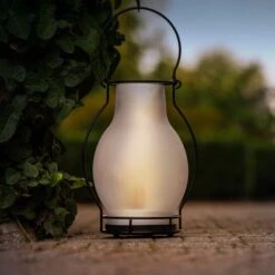 Solar-Laterne Bogota 3 Lm 1600 K IP44 Sensor Weiß -Globo Deutschland Verkaufsgeschäft 693231 11020200 05