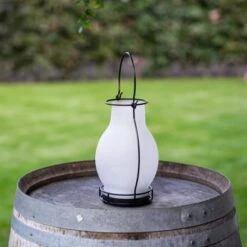 Solar-Laterne Bogota 3 Lm 1600 K IP44 Sensor Weiß -Globo Deutschland Verkaufsgeschäft 693231 11020200 06