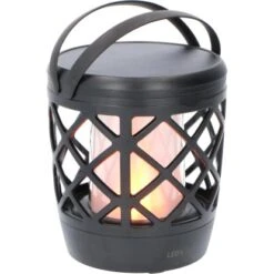 Solar-Laterne Rapanui Mit Erdspieß 2 W 50 Lm 1500 K IP65 Sensor Schwarz