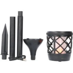 Solar-Laterne Rapanui Mit Erdspieß 2 W 50 Lm 1500 K IP65 Sensor Schwarz -Globo Deutschland Verkaufsgeschäft 693233 11020200 11