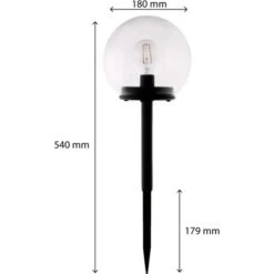 Solarleuchte Benoni Mit Erdspieß 7 Lm 2000 K IP44 Sensor Schwarz 14 Solarleuchte Benoni Mit Erdspieß 7 Lm 2000 K IP44 Sensor Schwarz -Globo Deutschland Verkaufsgeschäft 693357 11020200 06