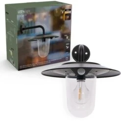 Solar-Wandleuchte Lagos 300 Lm 2200 - 2700K IP44 Schwarz -Globo Deutschland Verkaufsgeschäft 693359 11020200 03