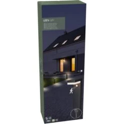 Solar-Wegeleuchte G Teborg 3,3 W 600 Lm 2700 K IP44 Sensor Schwarz -Globo Deutschland Verkaufsgeschäft 693365 11020200 03