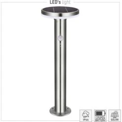 Solar-Wegeleuchte Porto 6 W 600 Lm 2700 K IP44 Sensor Rostfreier Stahl 9 Solar-Wegeleuchte Porto 6 W 600 Lm 2700 K IP44 Sensor Rostfreier Stahl -Globo Deutschland Verkaufsgeschäft 693391 11020200 03