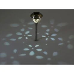 LED-Solarspieß Pirenta Blume Edelstahl