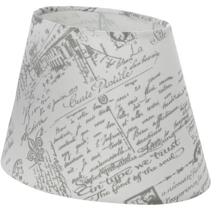 Eglo Lampenschirm M. Druck Grau Ø 25 Cm 1 Eglo Lampenschirm M. Druck Grau Ø 25 Cm