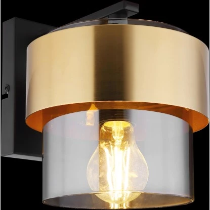 Globo Wandleuchte Milley Glas Messingring 2 Globo Wandleuchte Milley Glas Messingring – Bild 2