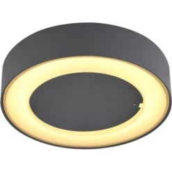 Globo Außenleuchte Sura Rund Anthrazit Ø 20 Cm