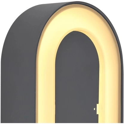 Globo Außenleuchte Sura Oval Anthrazit 4 Globo Außenleuchte Sura Oval Anthrazit – Bild 4