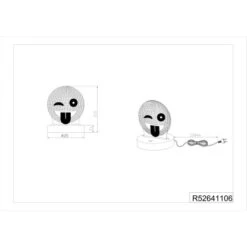 LED-Schreibtischlampe Smiley Chrom 1-flammig 3,2 W -Globo Deutschland Verkaufsgeschäft 763302 2451 3