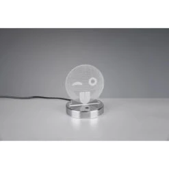 LED-Schreibtischlampe Smiley Chrom 1-flammig 3,2 W -Globo Deutschland Verkaufsgeschäft 763302 2451 4 HQ