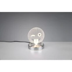 LED-Schreibtischlampe Smiley Chrom 1-flammig 3,2 W -Globo Deutschland Verkaufsgeschäft 763302 2451 7 HQ