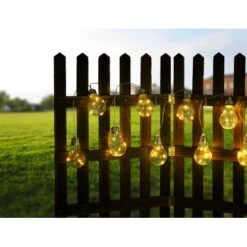 Globo LED-Solarlichterkette Kunststoff Silber-Grau -Globo Deutschland Verkaufsgeschäft 765929 3749 14