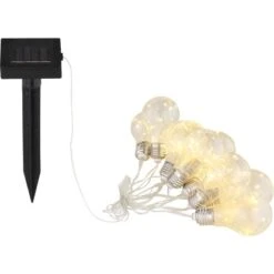 Globo LED-Solarlichterkette Kunststoff Silber-Grau -Globo Deutschland Verkaufsgeschäft 765929 3749 4