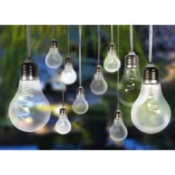 Globo LED-Solarlichterkette Kunststoff Silber-Grau -Globo Deutschland Verkaufsgeschäft 765929 3749 5