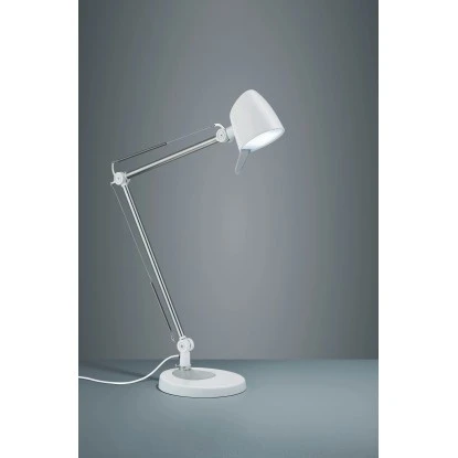 Trio LED-Schreibtischlampe Rado Weiß Matt 1-flammig 8 Trio LED-Schreibtischlampe Rado Weiß Matt 1-flammig – Bild 8