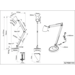 Trio LED-Schreibtischlampe Rado Weiß Matt 1-flammig 14 Trio LED-Schreibtischlampe Rado Weiß Matt 1-flammig -Globo Deutschland Verkaufsgeschäft 769579 2451 3