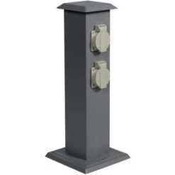 Paulmann Energiesäule 4 Steckdosen Edelstahl