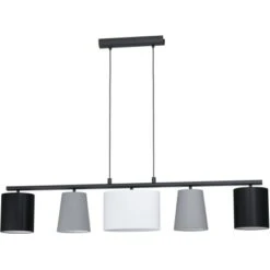 Eglo Pendelleuchte Almeida 1 Schwarz-Grau-Weiß 110 Cm