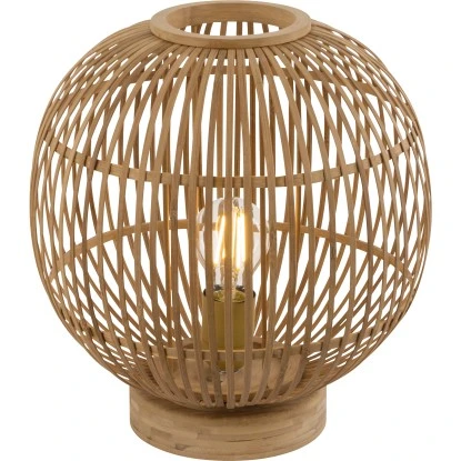 Globo Tischlampe Bambus Hildegard 1 Globo Tischlampe Bambus Hildegard